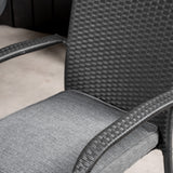 Parma - Stůl ø 140 - Black Alu / Grey Aintwood - Anna Chair - Black 4
