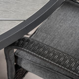 Parma - Stůl ø 140 - Black Alu / Grey Aintwood - Anna Chair - Black 6