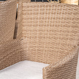 Bois Jídelní stůl 200*100cm - Bílá Alu / Akácie +Malin Židle s polštářem - Nature / Sand cushion_6