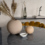 Estelle runt Matbord - Borstad Mässing / Svart marmor - ø106*H75+Limhamn - Židle - Gold Velvet_4