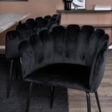 Jepara Matbord - Grå - 250*100*H76+Limhamn - Židle - Black Velvet_6