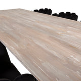 Jepara Matbord - Grå - 250*100*H76+Limhamn - Židle - Black Velvet_6
