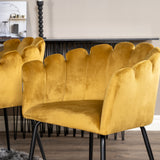 Copenhagen - Jídelní stůl kulatý - Black / Black+Limhamn - Židle - Gold Velvet_6