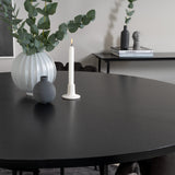 Copenhagen - Jídelní stůl kulatý - Černá / Černá+Limhamn - Židle - Šedá Velvet_4