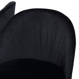 Estelle Jídelní stůl 140*90 – Bílá / Černá+Wrinkles Jídelní židle – Černé nohy – Black Velvet_4