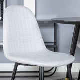 Jídelní stůl Dipp - 115 cm - Černá / Černá mosaz + Polar Jídelní židle - Černé nohy - Světle šedá látka_4