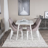Polar Jídelní stůl 120 cm - White White +Leone 2.0 Polar Grey - White Nohy _4