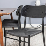 Jídelní stůl Polar 180 cm - Ořechová deska - Ořechové nohy + Jídelní židle Polly - Černá / Černá _6