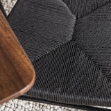 Jídelní stůl Polar 180 cm - Ořechová deska - Ořechové nohy + Jídelní židle Polly - Černá / Černá _6