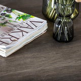 Jídelní stůl Marina - šedý "dub" / bílé nohy + židle Polar - šedá látka Bílé nohy _6