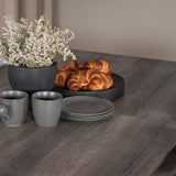 Inca Roztahovací - šedý "dub" / bílá Nohy+Plaza Jídelní židle - Bílé nohy - Světle šedá Fabric_4