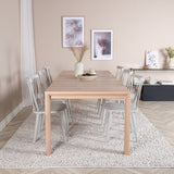 Posuvný prodlužovací stůl - White Wash - 170+40+40cm - Mariette - Jídelní židle - Šedá 6