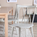 Posuvný prodlužovací stůl - White Wash - 170+40+40cm - Mariette - Jídelní židle - Šedá 6
