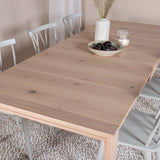 Posuvný prodlužovací stůl - White Wash - 170+40+40cm - Mariette - Jídelní židle - Šedá 6