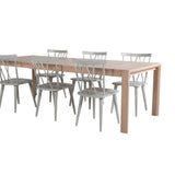 Posuvný prodlužovací stůl - White Wash - 170+40+40cm - Mariette - Jídelní židle - Šedá 6