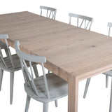 Posuvný prodlužovací stůl - White Wash - 170+40+40cm - Mariette - Jídelní židle - Šedá 6