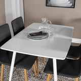Polar Jídelní stůl 120 cm - White White +Windu Matstol - Ek-Look / Mörkgrå _4