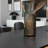 Inca Extentiontable - Černá deska / černé nohy + jídelní židle Polar s funkcí Spin