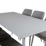 Polar Jídelní stůl 180 cm - Bílá deska / Bílé nohy+Plaza Jídelní židle - Bílá l