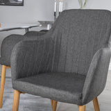 Polar Jídelní stůl 180 cm - Bílá deska / Bílé nohy +Comfort - Jídelní židle - Dub/tmavě šedá _6