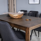 Posuvný prodlužovací stůl - Dub kouřový - 170+40+40 cm + Jídelní židle Velvet Deluxe -