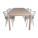 Slider Extension Table - White Wash - 170+40+40cm - Bobby - Jídelní židle - Světle šedá 6