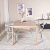 Slider Extension Table - White Wash - 170+40+40cm - Bobby - Jídelní židle - Světle šedá 6