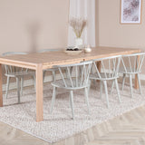 Slider Extension Table - White Wash - 170+40+40cm - Bobby - Jídelní židle - Světle šedá 6