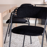 Slider Extension Table - White Wash - 170+40+40cm +Arrow křeslo - Černé nohy