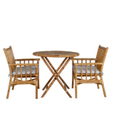 Cane Café stůl ø80cm - Bamboo+Cane Karmstol_2
