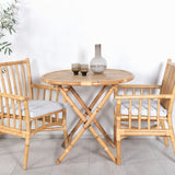 Cane Café stůl ø80cm - Bamboo+Cane Karmstol_2