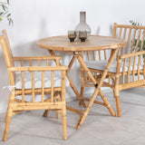 Cane Café stůl ø80cm - Bamboo+Cane Karmstol_2