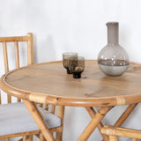 Cane Café stůl ø80cm - Bamboo+Cane Karmstol_2