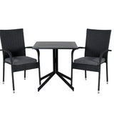 Way café table 70*70+Anna Chair - Black_2