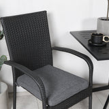 Way café table 70*70+Anna Chair - Black_2