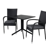 Way café table 70*70+Anna Chair - Black_2