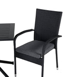 Way café table 70*70+Anna Chair - Black_2