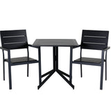 Kavárenský stůl Way 70*70+Levels Chair (stohovatelné) - Black Alu / Black Aintwood_2