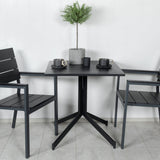 Kavárenský stůl Way 70*70+Levels Chair (stohovatelné) - Black Alu / Black Aintwood_2