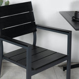 Kavárenský stůl Way 70*70+Levels Chair (stohovatelné) - Black Alu / Black Aintwood_2