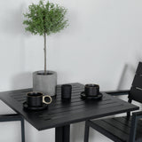 Kavárenský stůl Way 70*70+Levels Chair (stohovatelné) - Black Alu / Black Aintwood_2