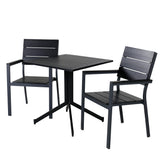 Kavárenský stůl Way 70*70+Levels Chair (stohovatelné) - Black Alu / Black Aintwood_2