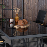 Jídelní stůl+Bois křeslo Dallas - Black Alu / Black Rope / Acacia_6