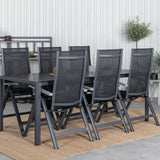 Break Table 205*90 - Black/Black+Albany Light 5-pos - černá / Černá textilní a šedý teak_6