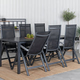 Break Table 205*90 - Black/Black+Albany Light 5-pos - černá / Černá textilní a šedý teak_6