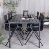 Break Table 205*90 – Černá/Black+Alina Jídelní židle – Černá Alu / Černá Textilene_6