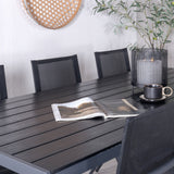 Break Table 205*90 – Černá/Black+Alina Jídelní židle – Černá Alu / Černá Textilene_6