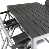 Break Table 150*90 - White/Grey+Albany Light 5ti pólový bílý alu / Grey Textilene_4