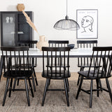 Jídelní stůl Jimmy, černá Bílá HPL+L√∂nneberga Windsor Chair, Black_6