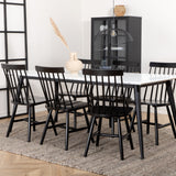 Jídelní stůl Jimmy, černá Bílá HPL+L√∂nneberga Windsor Chair, Black_6